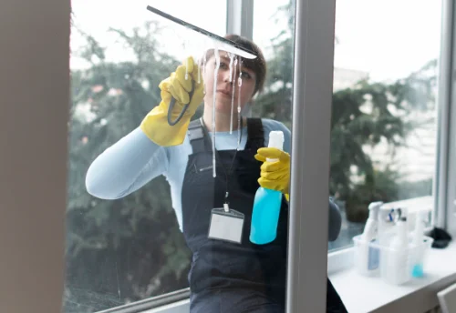 Nettoyage de vitres intérieures et extérieures aux Mazures